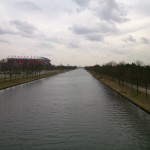 Broeierdpad fiets en voetbrug over het Twentekanaal  27-02-2014 13.39