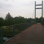 Broeierdpad fiets en voetbrug over het Twentekanaal 27-05-2014 08.25