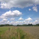 een zandpad zonder naam in het verlengde van de Hegeboerweg 25-02-2014 14.21 